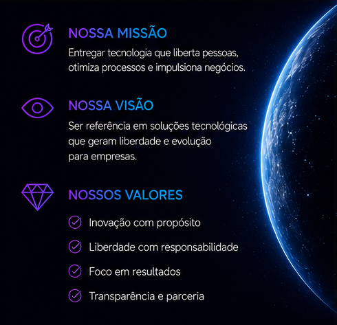 Lalibertech - Missão Visão e Valores